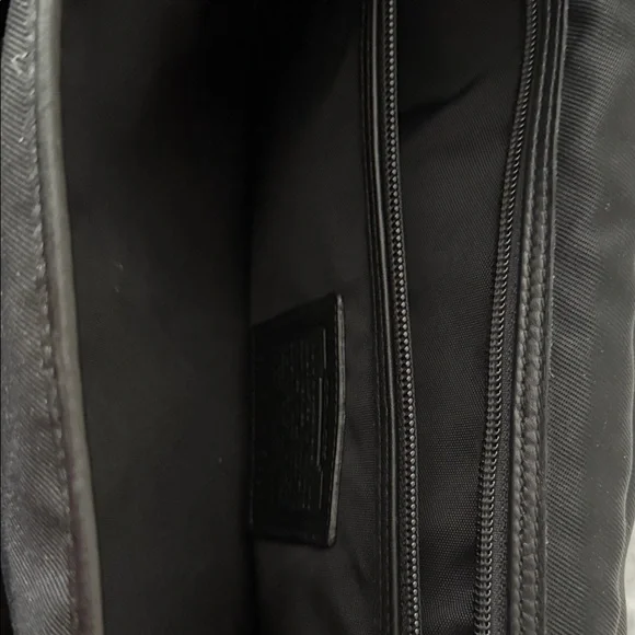 Coach Black Leather Laptop Bag | Silver Hardware | Work and Travel Ready - Picture 5 of 6